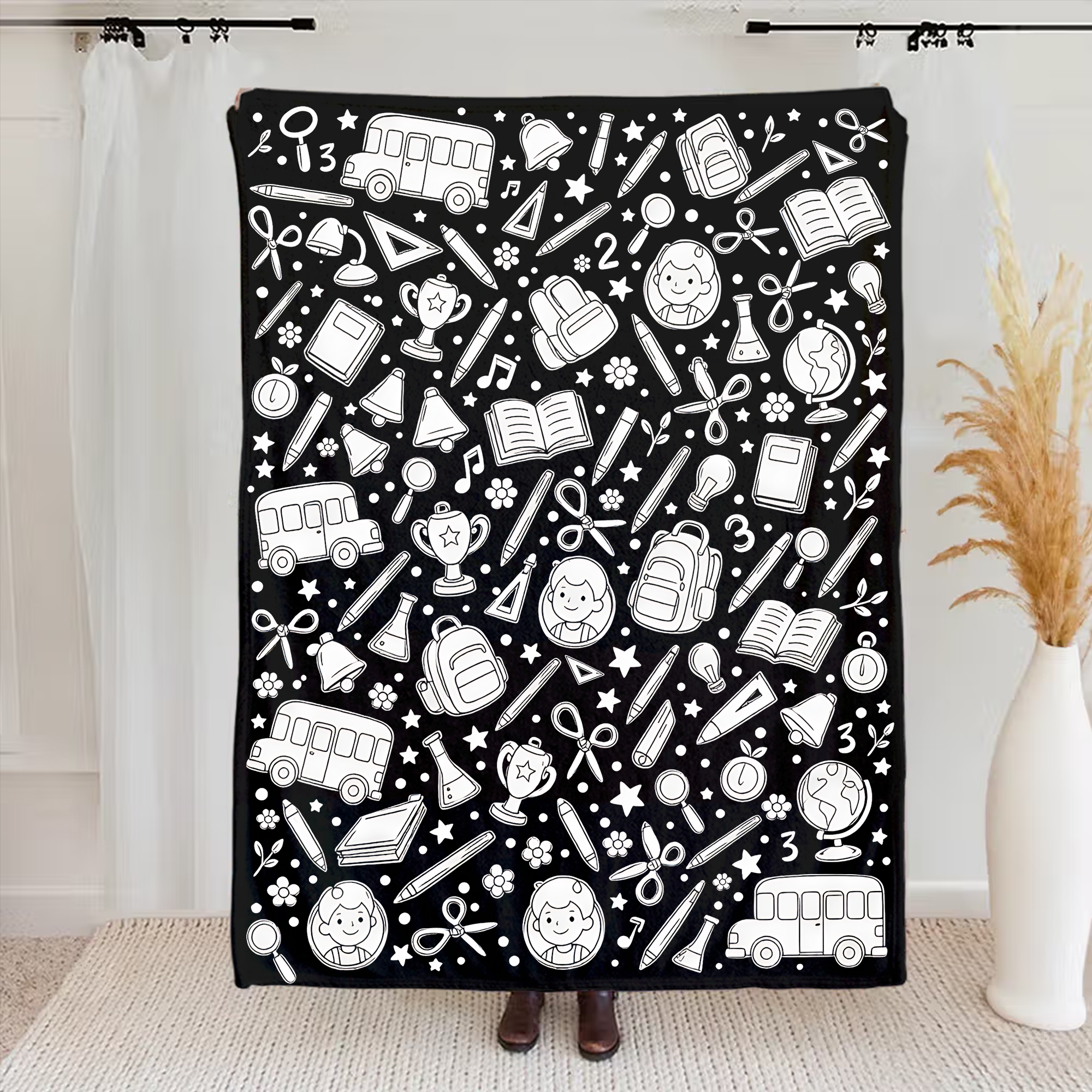 Custom Blanket - For Adults - DIY Drawing with Markers
