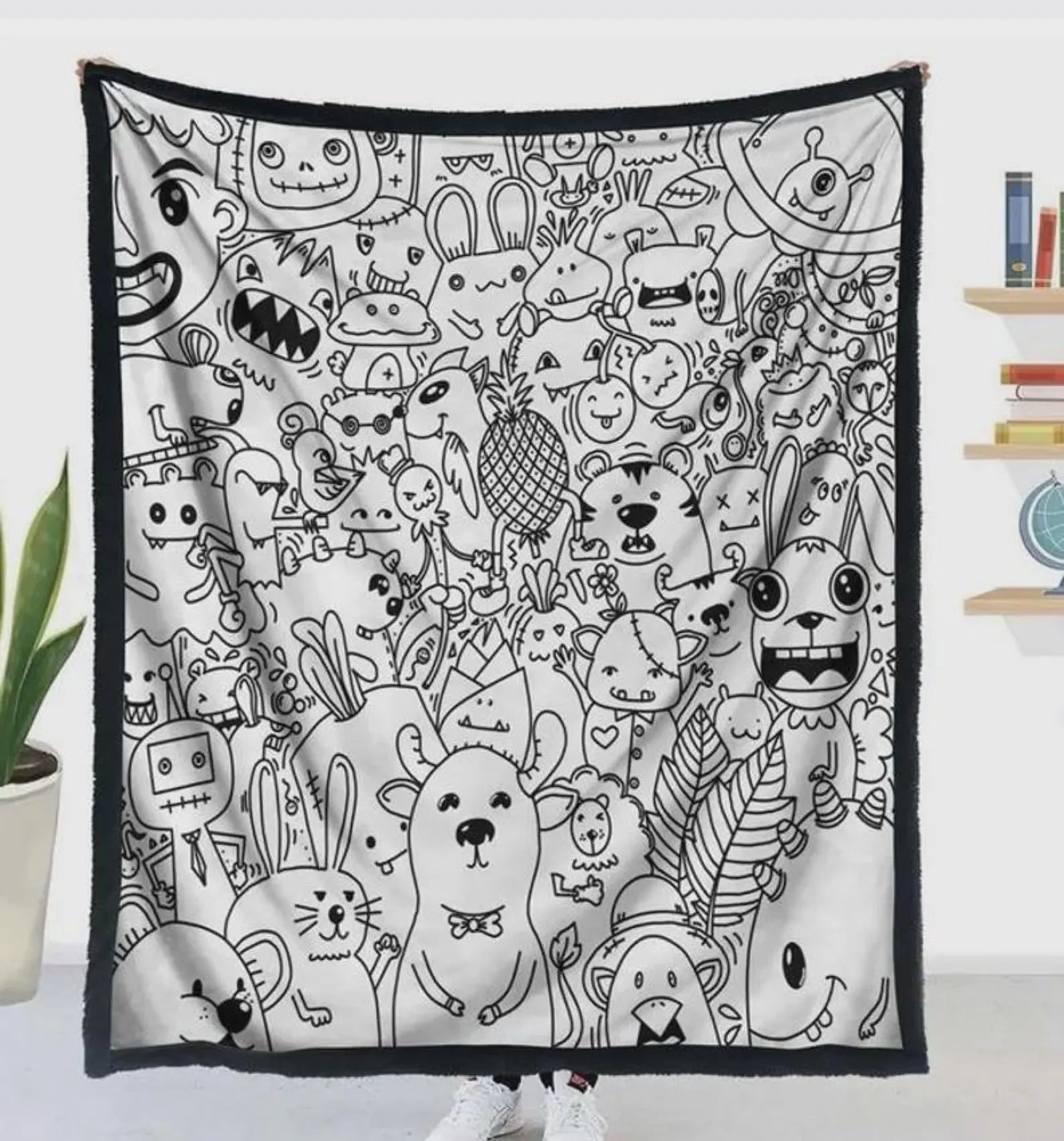 Custom Blanket - For Adults - DIY Drawing with Markers