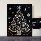 Custom Pearl Art - For Family, Kids, Adults - Halloween Ghost Seasonal Canvas Kit