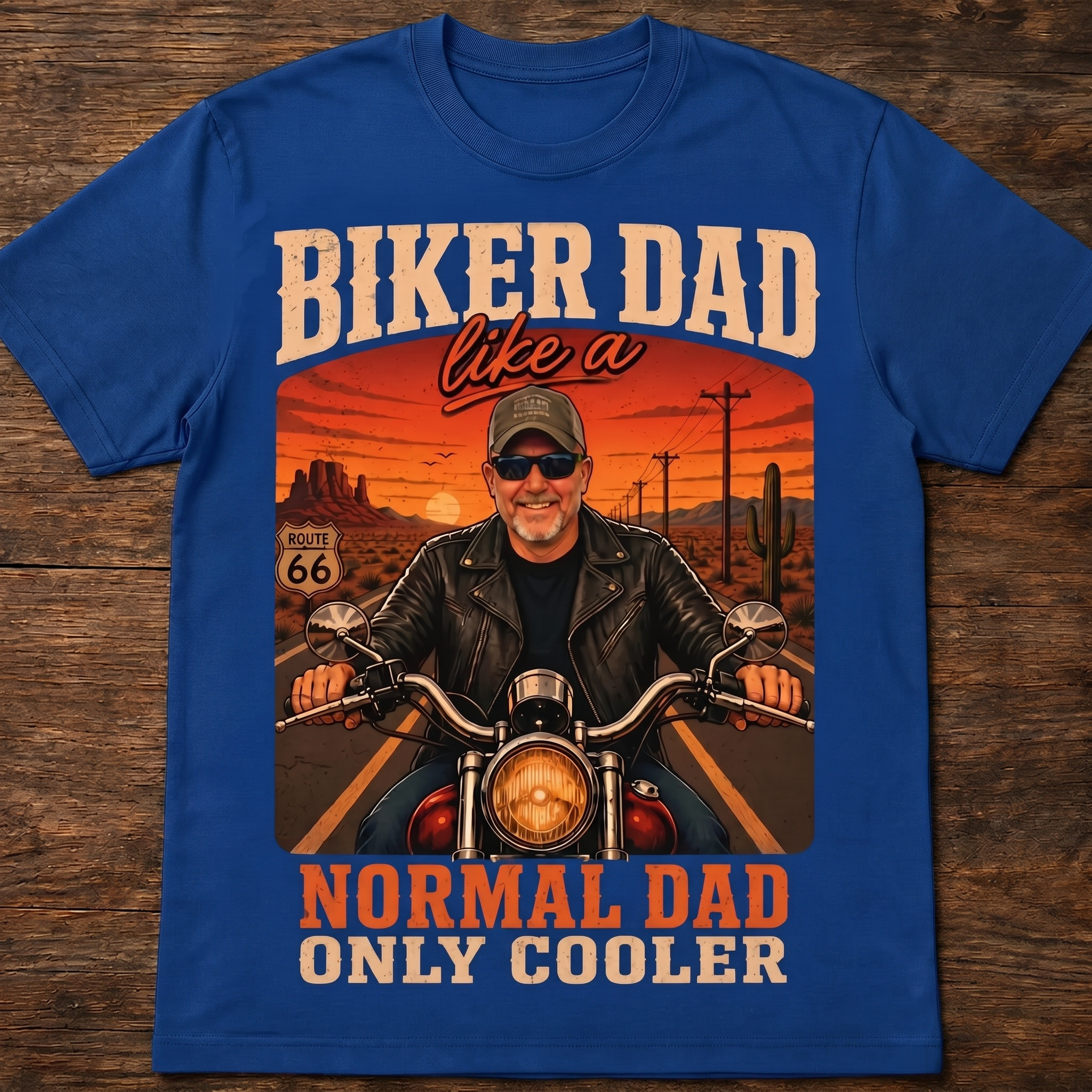 Custom T-shirt - For Dad - Biker Dad