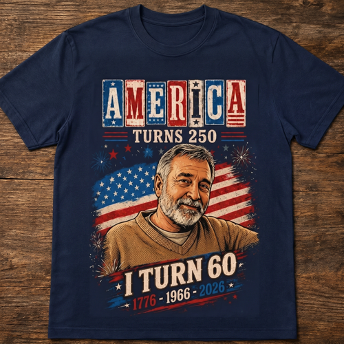 Custom T-shirt - America Turns 250 Birthday