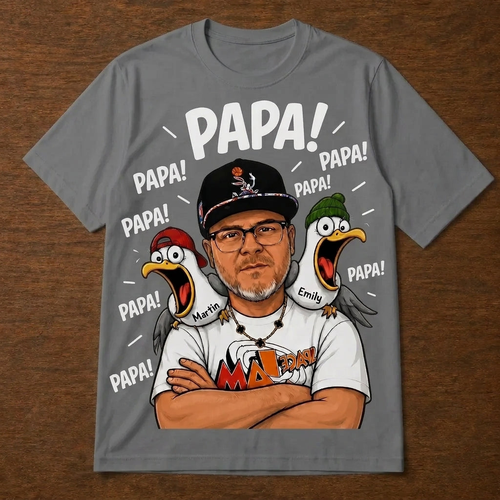 Custom T-shirt - For Dad - Funny Seagull