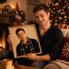 Custom Portrait 3D Pearl Art DIY Kit – Personalized Photo Christmas Pearl Bead Canvas for Holiday Decor & Family Gifts