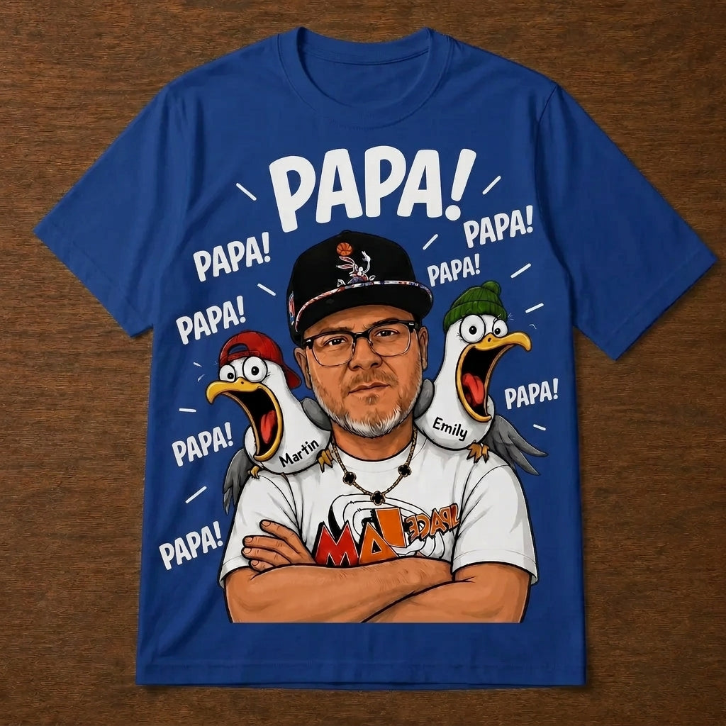 Custom T-shirt - For Dad - Funny Seagull