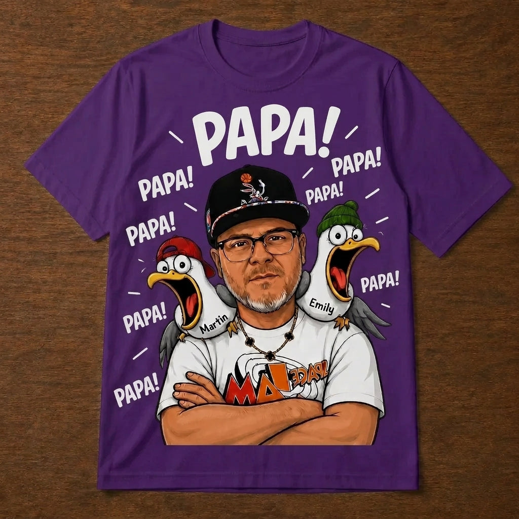 Custom T-shirt - For Dad - Funny Seagull