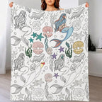 Custom Blanket - For Adults - DIY Drawing with Markers