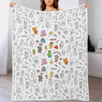Custom Blanket - For Adults - DIY Drawing with Markers