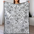 Custom Blanket - For Adults - DIY Drawing with Markers