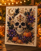 Custom Pearl Art - For Family, Kids, Adults - Halloween Ghost Seasonal Canvas Kit