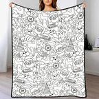 Custom Blanket - For Adults - DIY Drawing with Markers