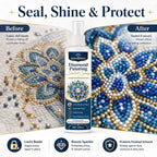 Pearl Painting Sealant Spray – Clear Gloss Quick-Dry Protective Sealer for DIY Pearl Art, Christmas Craft Gift for Pearl Painting Lovers