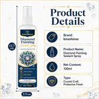 Pearl Painting Sealant Spray – Clear Gloss Quick-Dry Protective Sealer for DIY Pearl Art, Christmas Craft Gift for Pearl Painting Lovers