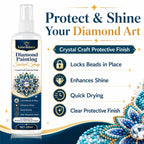 Pearl Painting Sealant Spray – Clear Gloss Quick-Dry Protective Sealer for DIY Pearl Art, Christmas Craft Gift for Pearl Painting Lovers