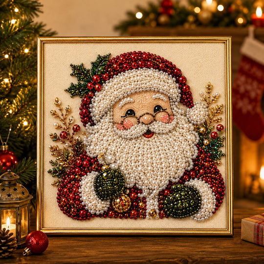 Custom Pearl Art - For Family - DIY Christmas Canvas Kit
