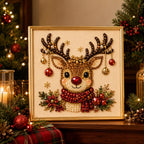 Custom Pearl Art - For Family - DIY Christmas Canvas Kit