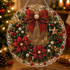 Custom Pearl Art - For Family, Kids - Festive Christmas Hanging Ornament Kit