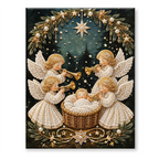 Custom Pearl Art - For Family, Kids, Adults - Halloween Ghost Seasonal Canvas Kit