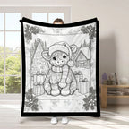 Custom Blanket - For Adults - DIY Drawing with Markers