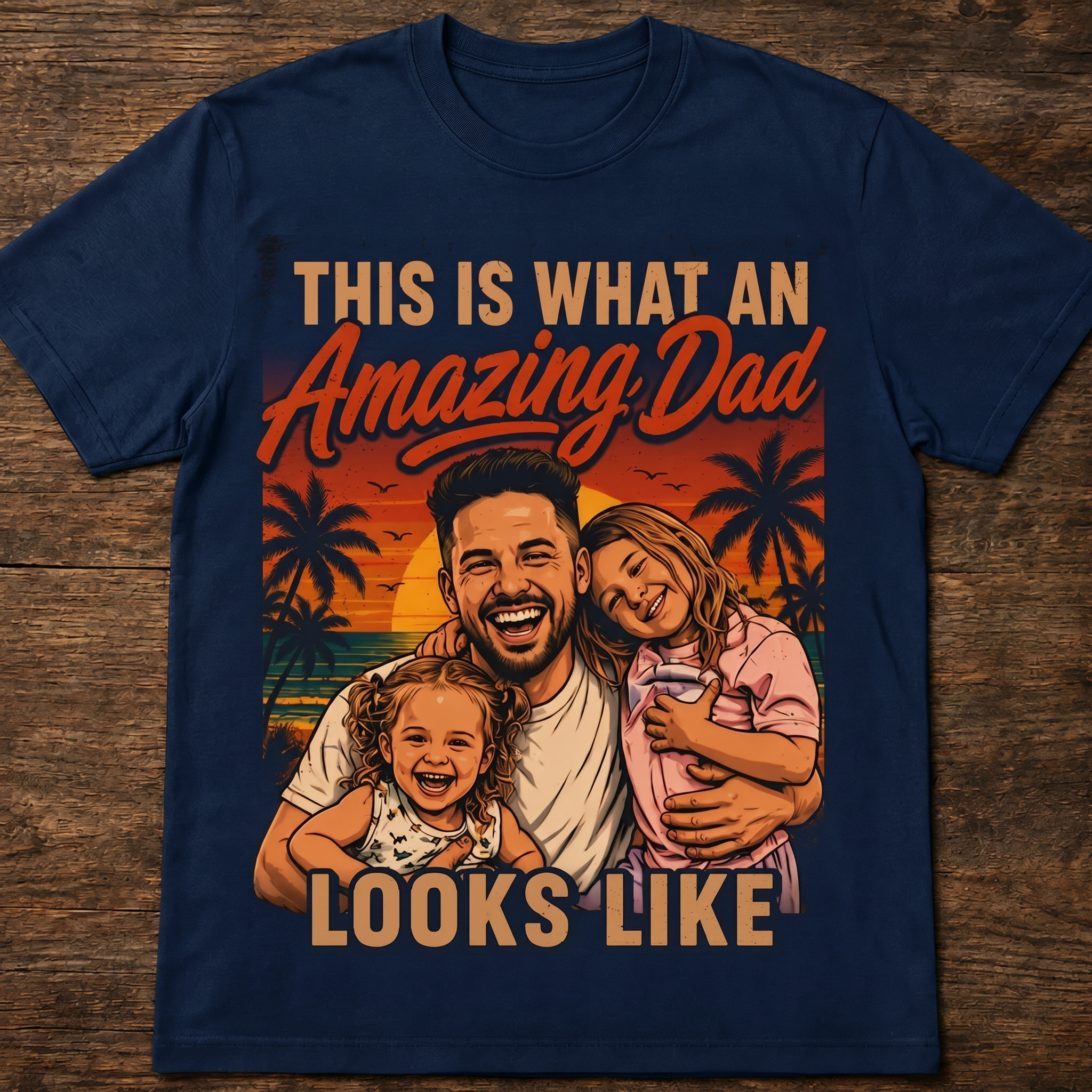Custom T-shirt - For Dad - Awesome Dad Look Like