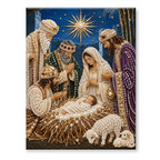 Custom Pearl Art - For Family, Kids, Adults - Halloween Ghost Seasonal Canvas Kit