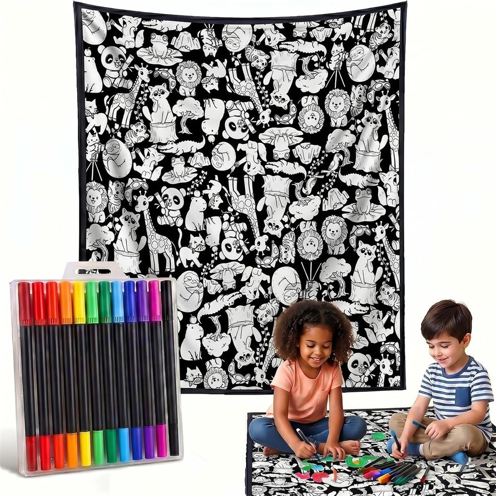 Custom Blanket - For Adults - DIY Drawing with Markers