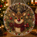 Custom Pearl Art - For Family, Kids - Festive Christmas Hanging Ornament Kit