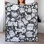 Custom Blanket - For Adults - DIY Drawing with Markers