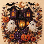 Custom Pearl Art - For Family, Kids, Adults - Halloween Ghost Seasonal Canvas Kit