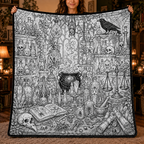 Custom Blanket - For Adults, Kids - DIY Halloween Coloring Blanket