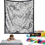 Custom Blanket - For Adults - DIY Drawing with Markers