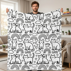 Custom Blanket - For Adults - DIY Drawing with Markers