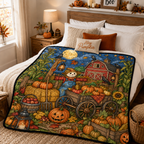 Custom Blanket - For Adults, Kids - DIY Halloween Coloring Blanket