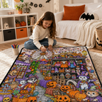 Custom Blanket - For Adults, Kids - DIY Halloween Coloring Blanket