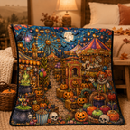 Custom Blanket - For Adults, Kids - DIY Halloween Coloring Blanket