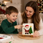 Custom Mosaic Kit - For Family, Kids, Adults - Festive Handmade Christmas Acrylic Sea Glass Mosaic