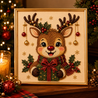 Custom Pearl Art - For Family - DIY Christmas Canvas Kit