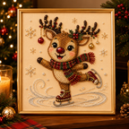 Custom Pearl Art - For Family - DIY Christmas Canvas Kit