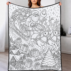 Custom Blanket - For Adults - DIY Drawing with Markers
