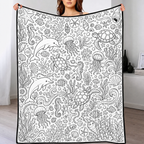 Custom Blanket - For Adults - DIY Drawing with Markers