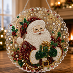 Custom Pearl Art - For Family, Kids - Festive Christmas Hanging Ornament Kit