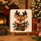 Custom Mosaic Kit - For Family, Kids, Adults - Festive Handmade Christmas Acrylic Sea Glass Mosaic