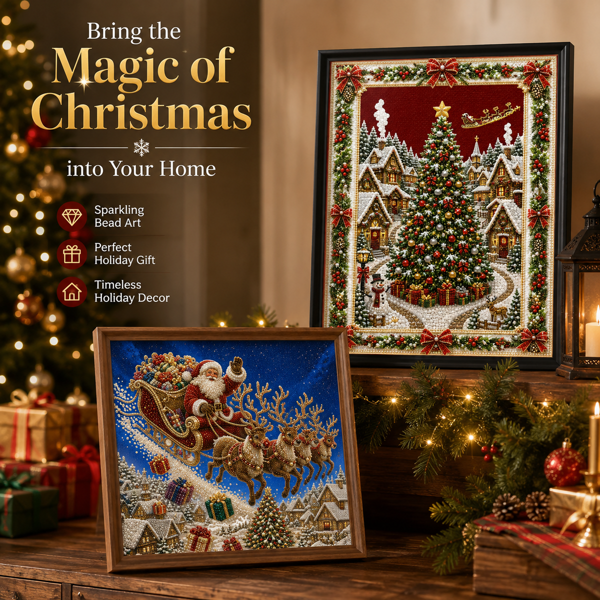 Wooden Poster Picture Frame, Black White Brown Wall Mount Picture Frames for Posters & Artwork