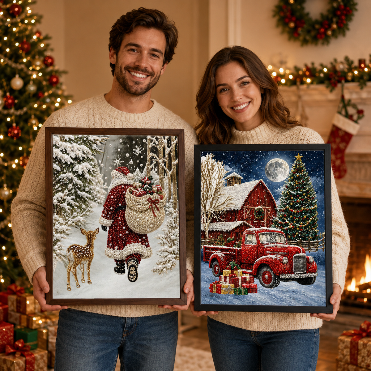 Wooden Poster Picture Frame, Black White Brown Wall Mount Picture Frames for Posters & Artwork