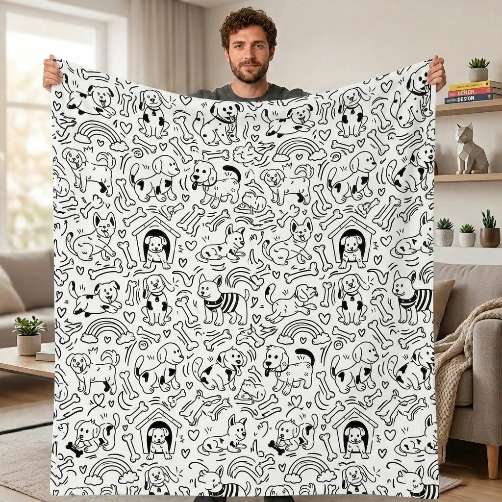 Custom Blanket - For Adults - DIY Drawing with Markers