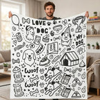Custom Blanket - For Adults - DIY Drawing with Markers