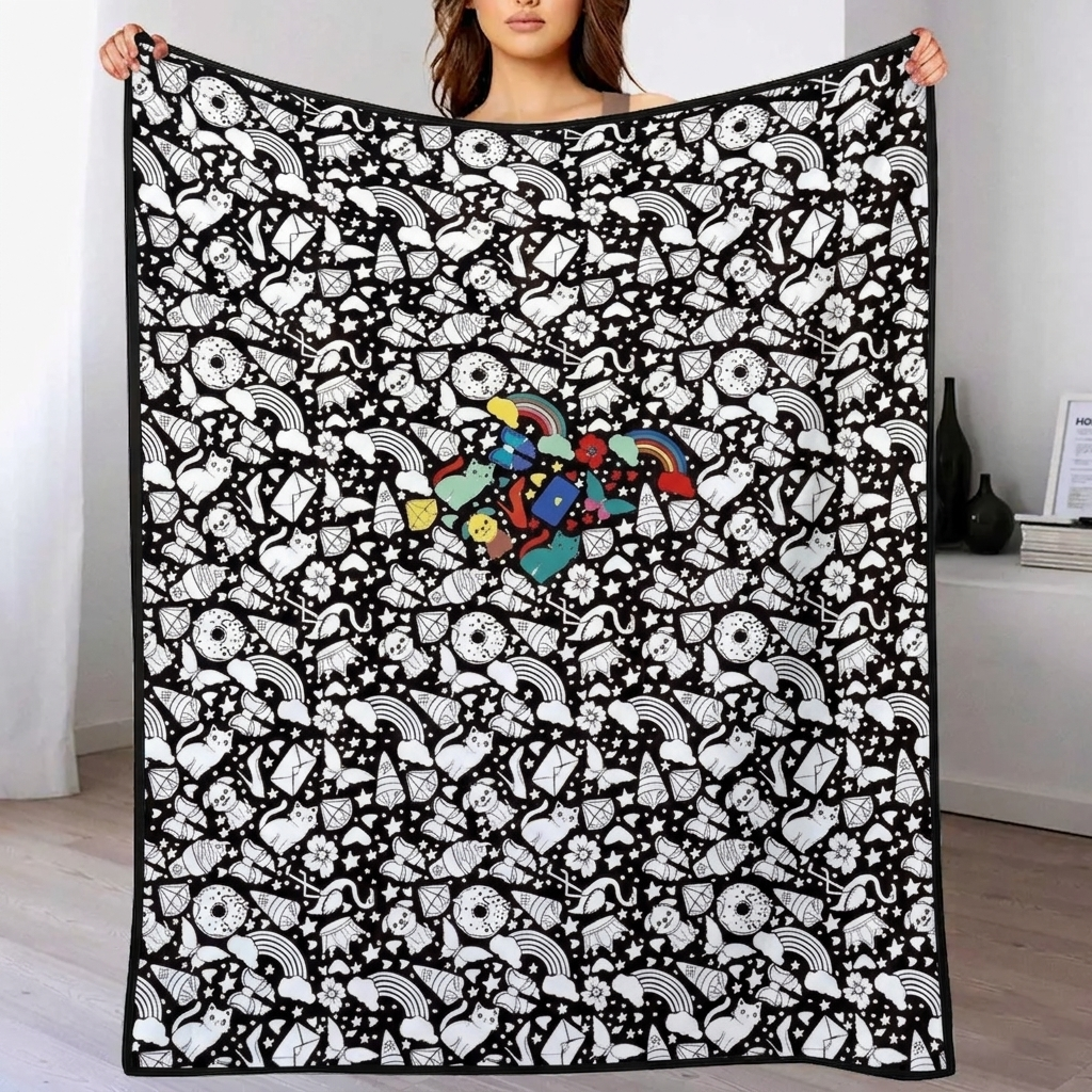 Custom Blanket - For Adults - DIY Drawing with Markers