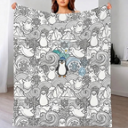 Custom Blanket - For Adults - DIY Drawing with Markers
