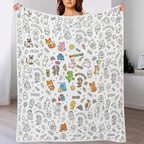 Custom Blanket - For Adults - DIY Drawing with Markers