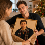 Custom Portrait 3D Pearl Art DIY Kit – Personalized Photo Christmas Pearl Bead Canvas for Holiday Decor & Family Gifts