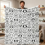 Custom Blanket - For Adults - DIY Drawing with Markers